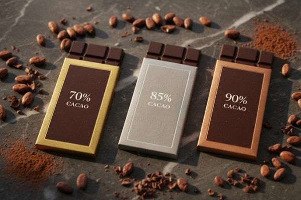 Calories du Chocolat Noir : 70%, 85%, 90% — Quel est le Meilleur ?