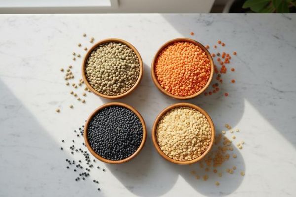 Calories des Lentilles : Vertes, Corail, Beluga — Comparatif