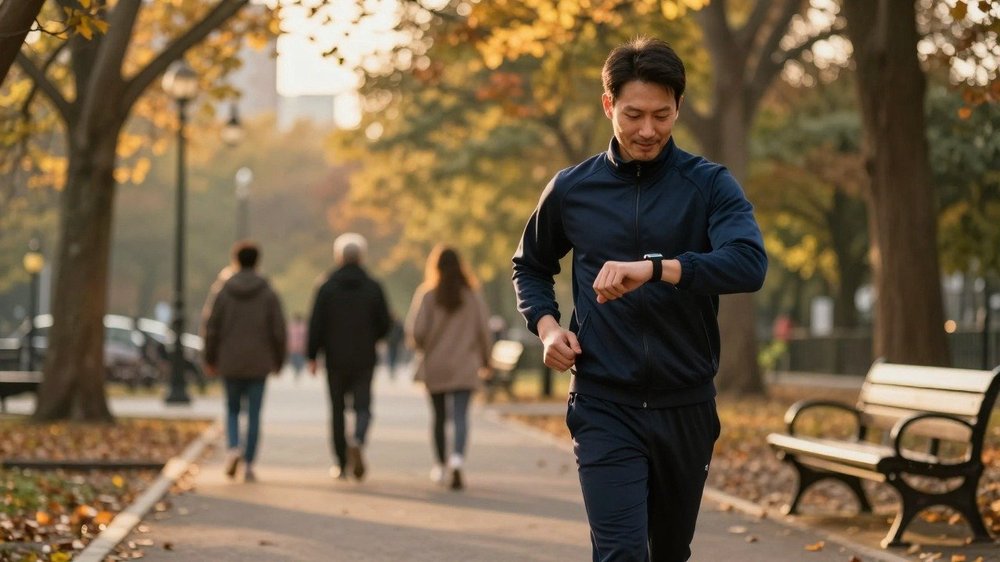 Marche rapide quotidienne pour compléter le déficit calorique et perdre 1 kilo par semaine