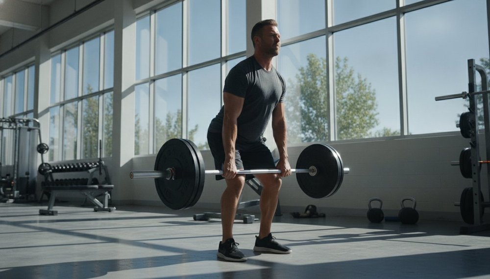 Homme en séance de musculation, une pratique qui protège la masse musculaire pendant un déficit calorique