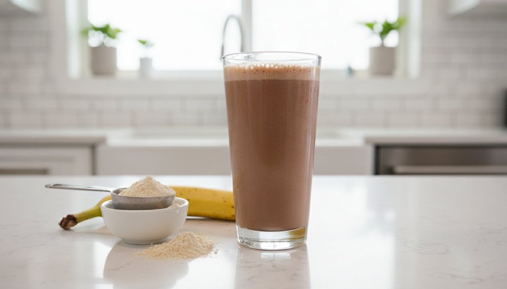 Shake protéiné et banane pour prendre du poids