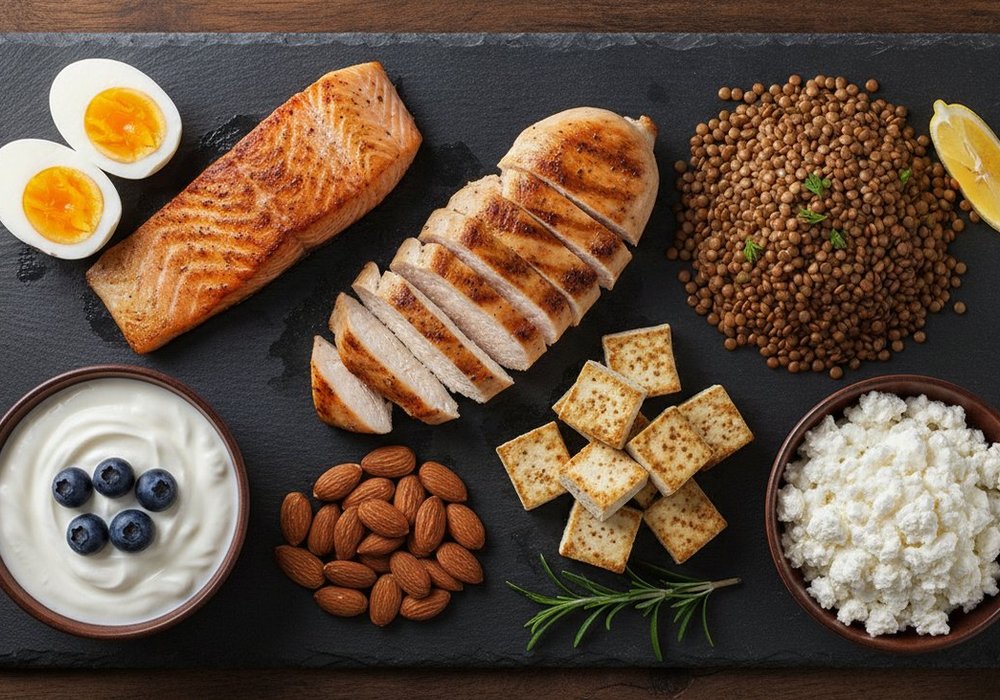 Comment manger 100 g de protéines par jour ? Menus, aliments et répartition