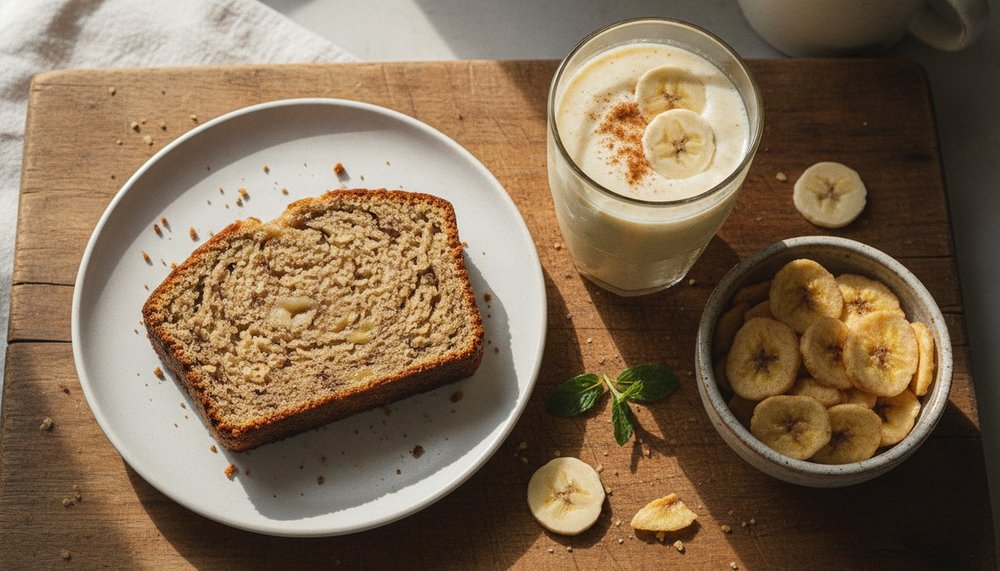 Banana bread, smoothie et chips de banane : les formes transformées de la banane concentrent les calories