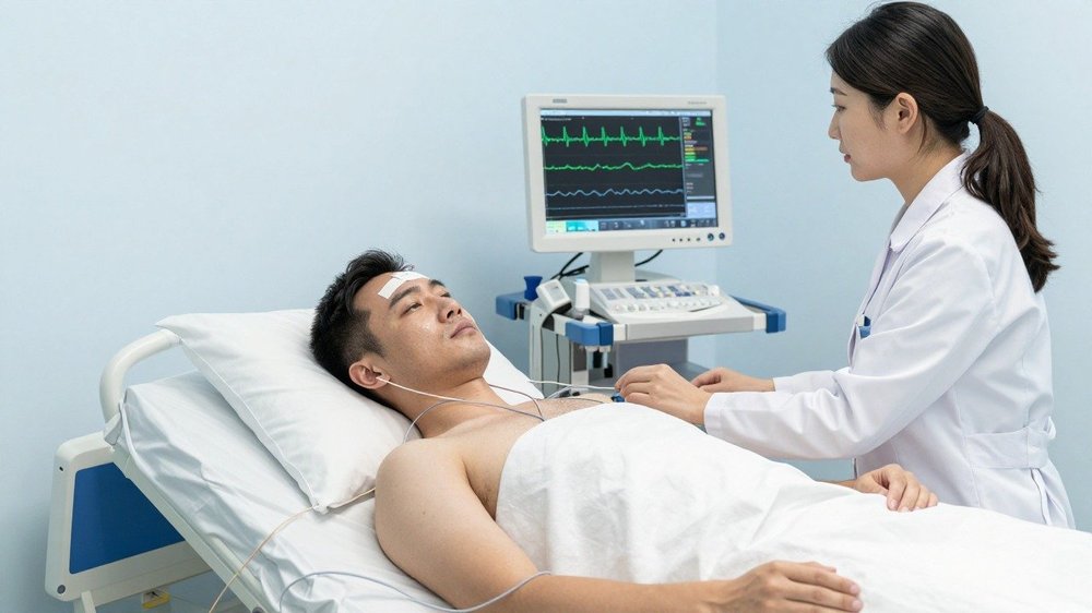 Polysomnographie en laboratoire du sommeil pour explorer une parasomnie