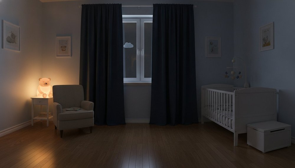 Chambre sécurisée la nuit avec veilleuse pour prévenir les risques du somnambulisme
