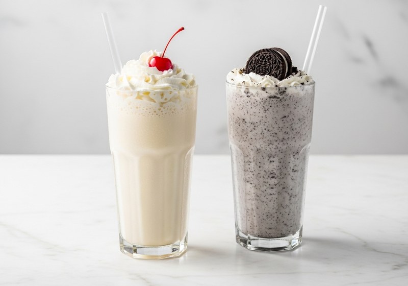 Milkshake Five Guys cookies and cream vanille caloriques comparatif