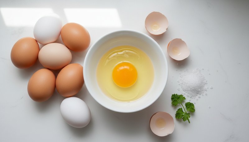 Oeufs entiers blanc et jaune separes proteines comparaison